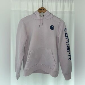Carhartt lavender purple hoodie sweatshirt women’s S small relaxed fit hood